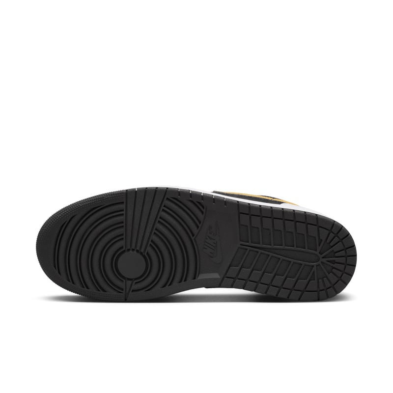 Tênis Nike Air Jordan 1 Baixo
Swoosh branco preto metálico