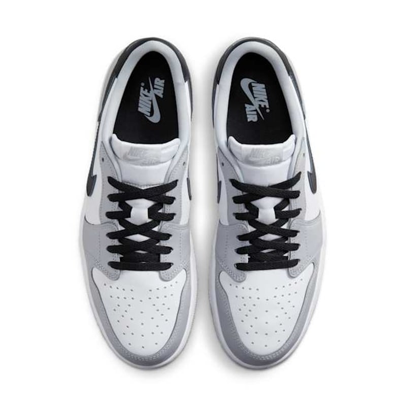 Tênis Nike Air Jordan 1 Low OG Barons Wolf Grey and White