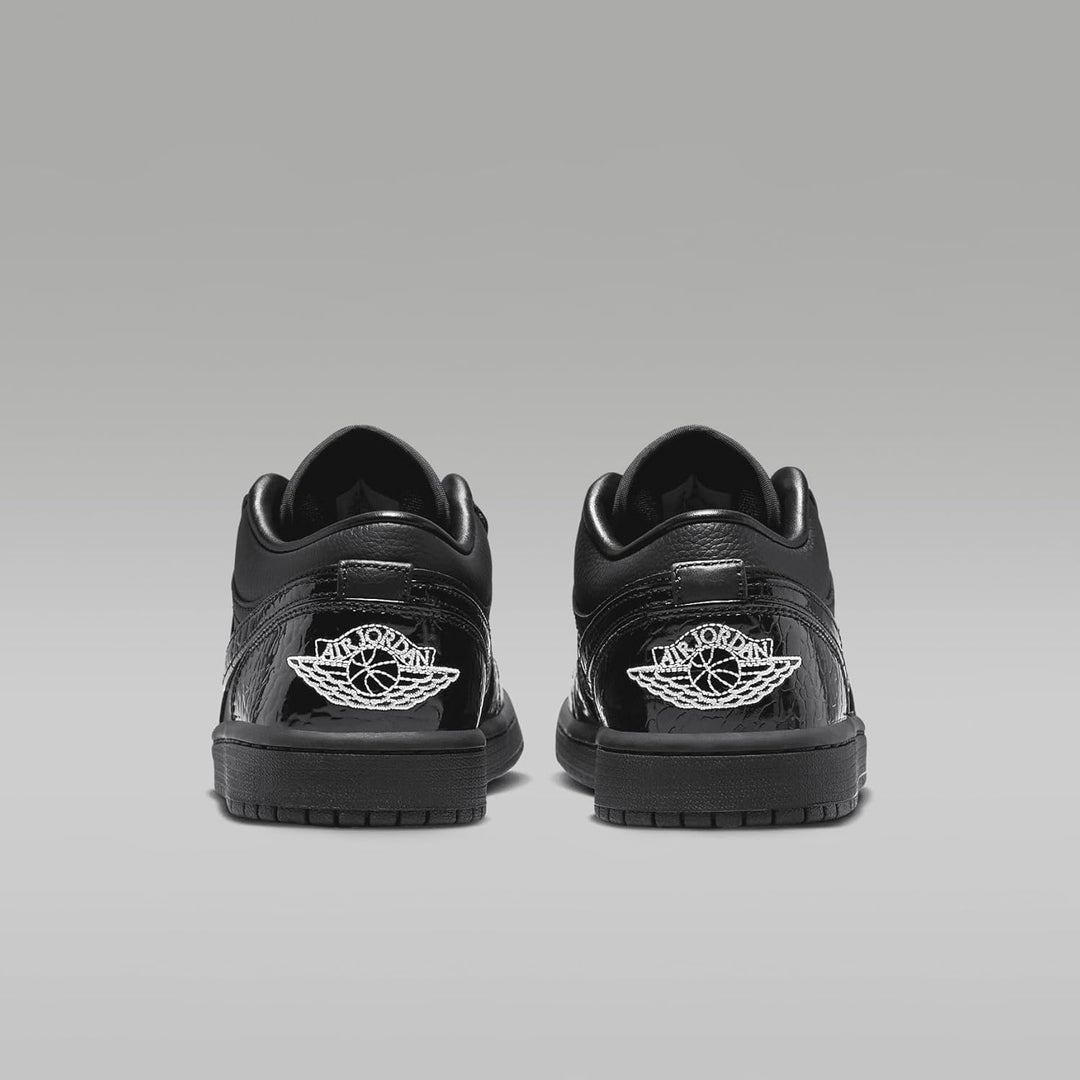 Tênis Nike Air Jordan 1 Low SE Patente Elefante Preto