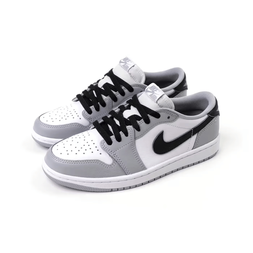 Tênis Nike Air Jordan 1 Low OG Barons Wolf Grey and White