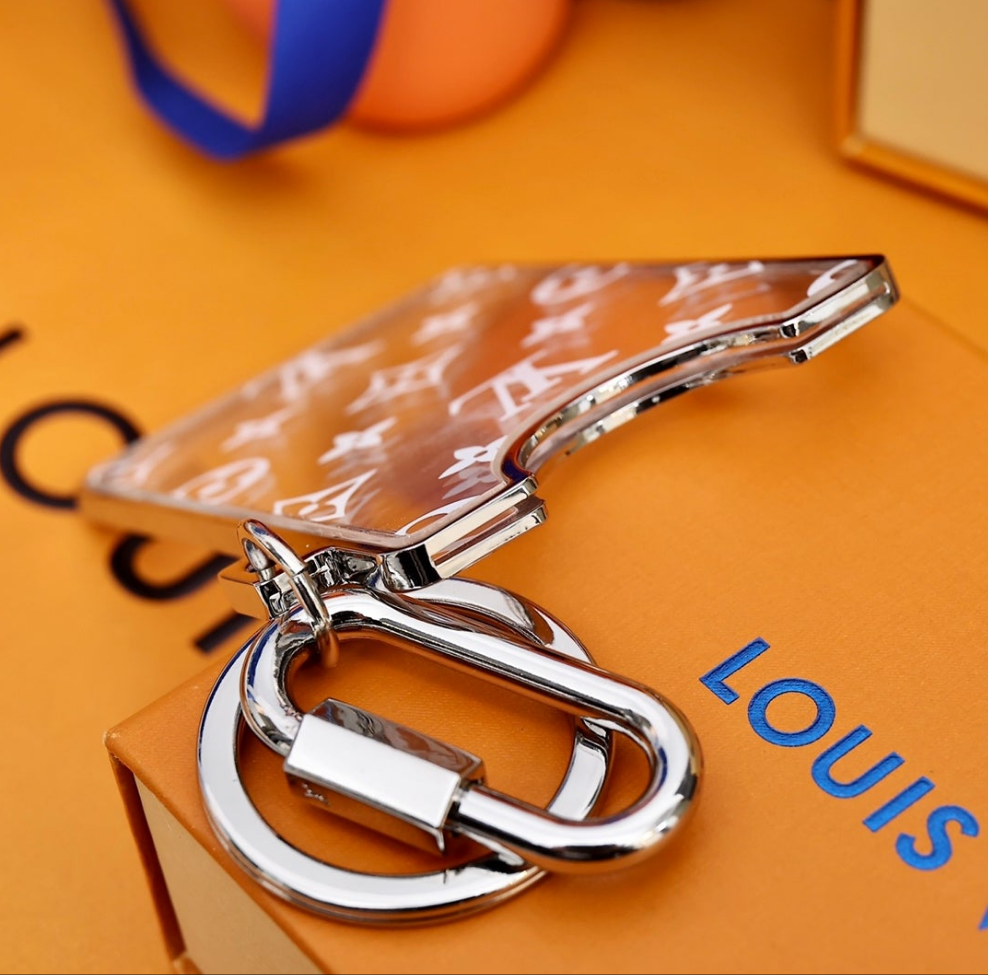 Chaveiro Louis Vuitton - Porta-cartões LV Prism ID Branco