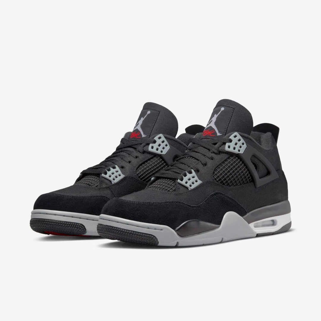 Tênis Air Jordan 4 Black Canvas