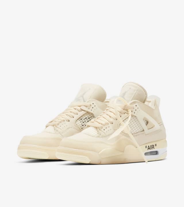 Tênis Off-White x Air Jordan 4 Sail