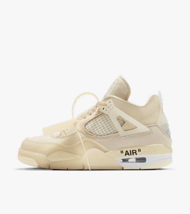 Tênis Off-White x Air Jordan 4 Sail