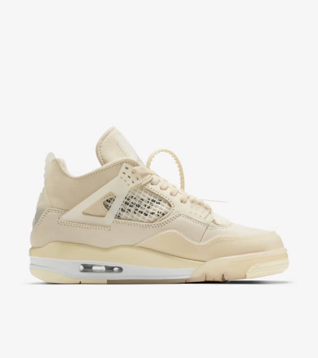 Tênis Off-White x Air Jordan 4 Sail