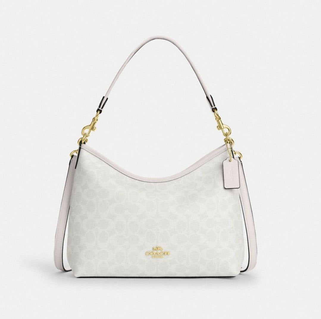 Bolsa Coach de ombro Laurel em lona exclusiva