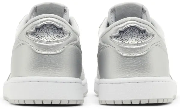 Tênis Nike Air Jordan 1 Retro Low OG Prata Metálico