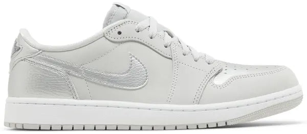 Tênis Nike Air Jordan 1 Retro Low OG Prata Metálico
