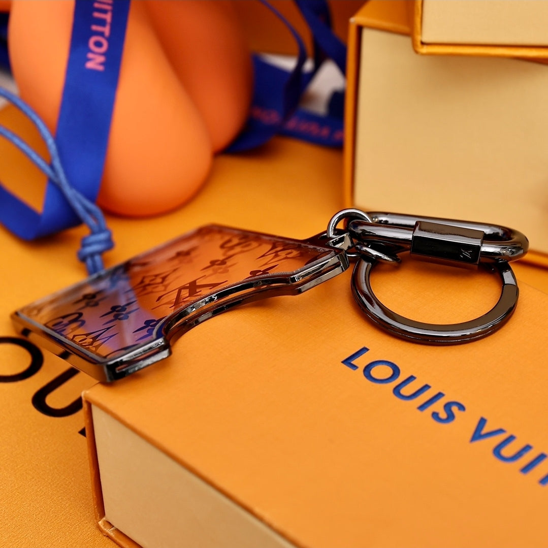 Chaveiro Louis Vuitton - Porta-cartões LV Prism ID Preto