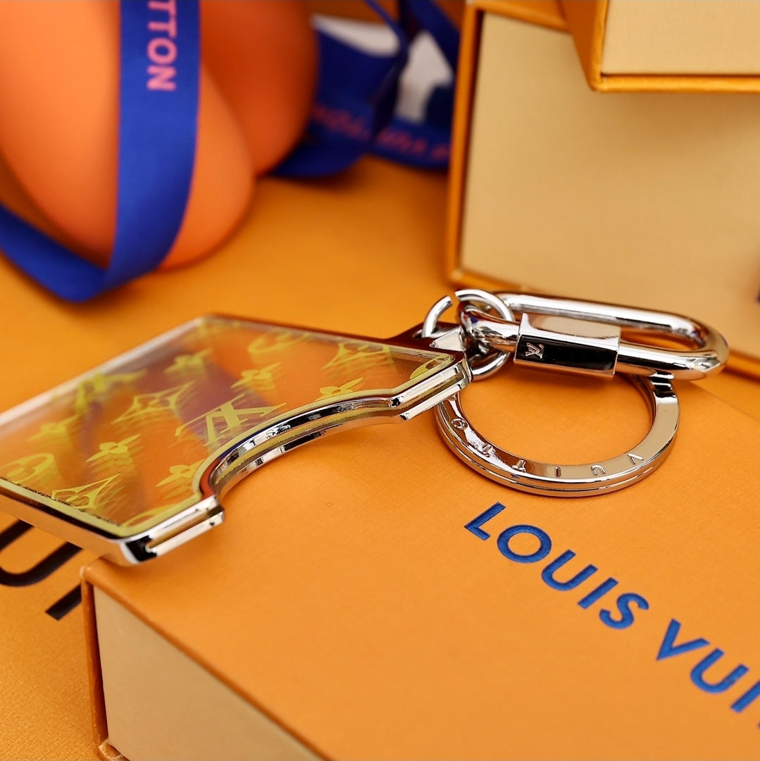 Chaveiro Louis Vuitton - Porta-cartões LV Prism ID Amarelo